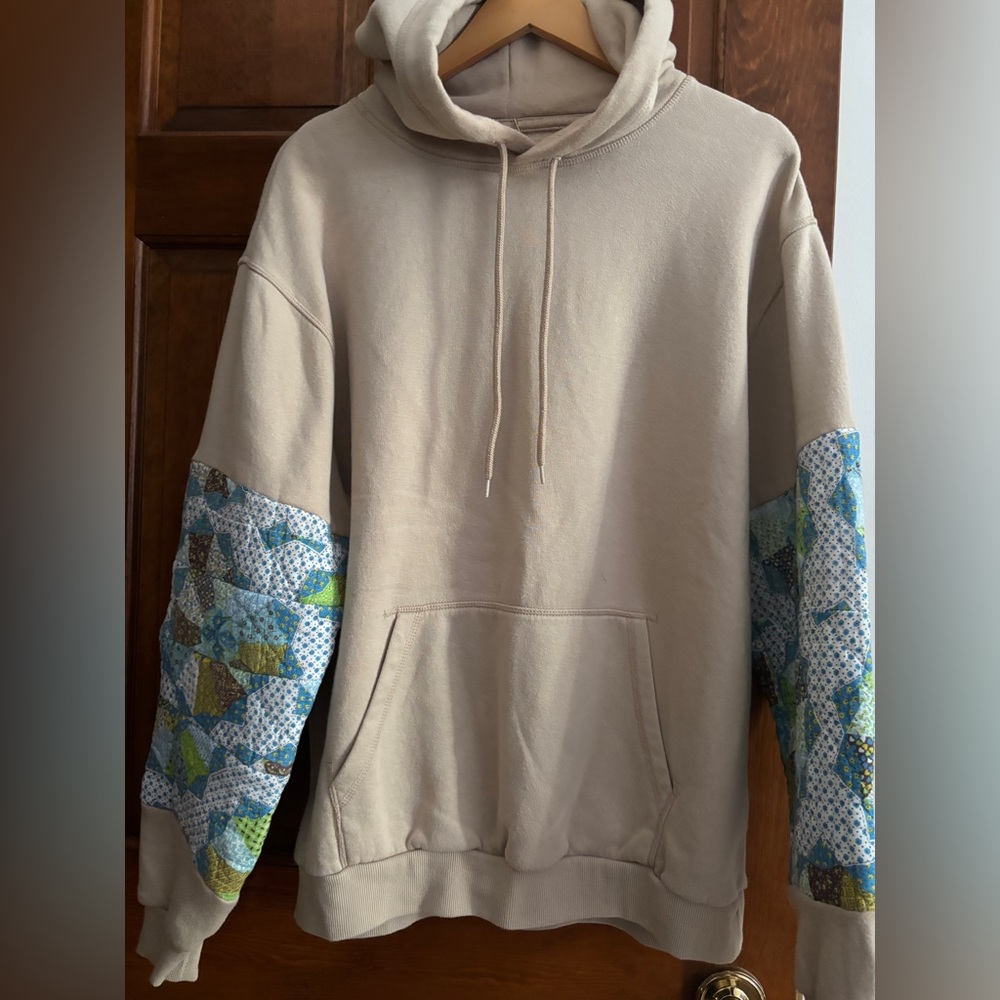 One of a kind upcycled sweatshirt